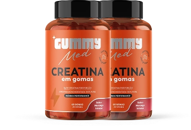 Gummy Med Creatina 2 Potes Morango
